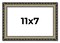 11x7 Solid Wood Antique Picture Frame with UV-Resistant Acrylic & Acid-Free Backing, Available in 4 Finishes: Bronze, Gold, Silver, and Gold with Black